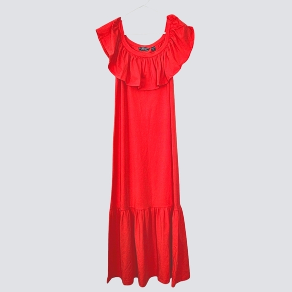 Land's End women's red maxi dress size XXS/P - Picture 1 of 6